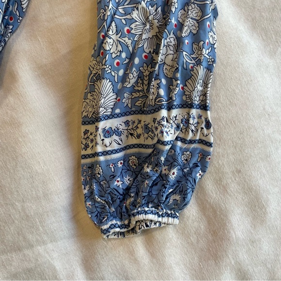 Blue and white flowy dress or mumu - Picture 4 of 10